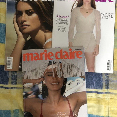 Marie Claire magazines used, pack of 3
