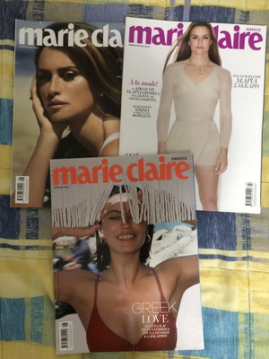 Marie Claire magazines used, pack of 3