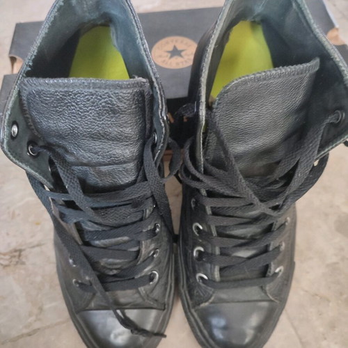 Converse All Star leather boots used, size 42, black