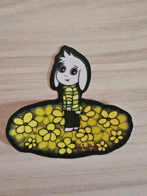 Undertale Asriel handmade sticker made to order
