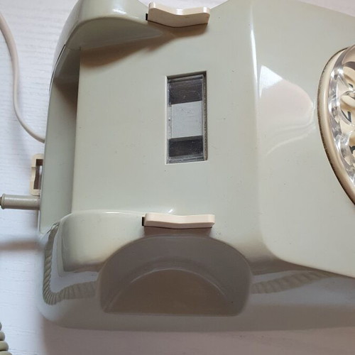 Siemens vintage rotary dial landline phone used, 1970s design