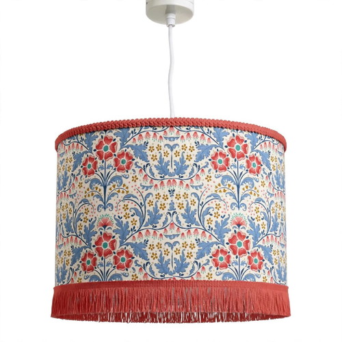 Blue Carnation ceiling light with E27 socket, oxygen lampshades, 35x20 cm