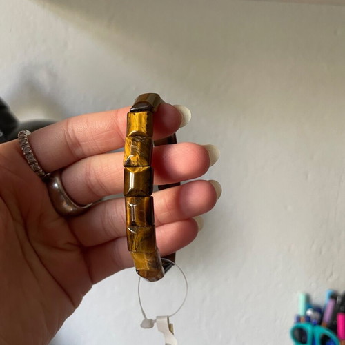 Bracelet new elastic brown and gold