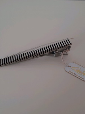 Tie Clip stainless steel new with ribbed vintage design