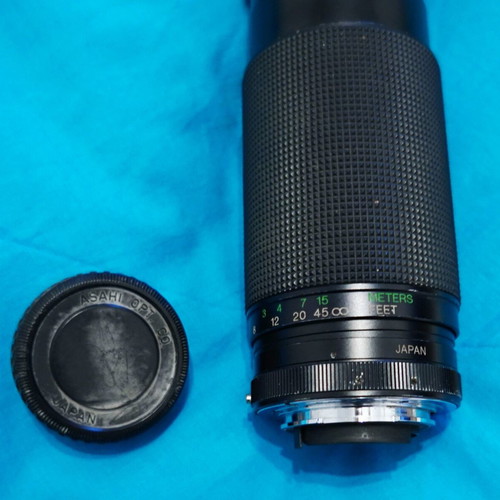 Vivitar 75-300mm f/4.5-5.6 MC Macro Focusing Zoom Lens used, Pentax P/K A mount