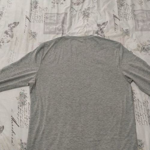 Men's long-sleeve gray shirt like new, size L