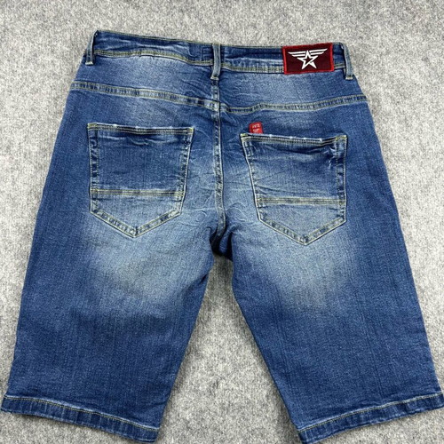 Avirex Men's Denim Shorts used Y2K Skater style size 46/32