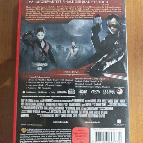 Blade Trinity DVD 2 Disc Edition like new