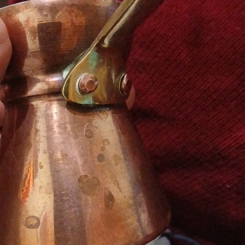 Brazita Copper Briki No 4 used, handmade, vintage collectible