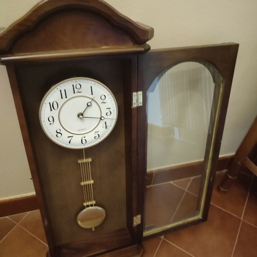 Wall clock pendulum wooden used