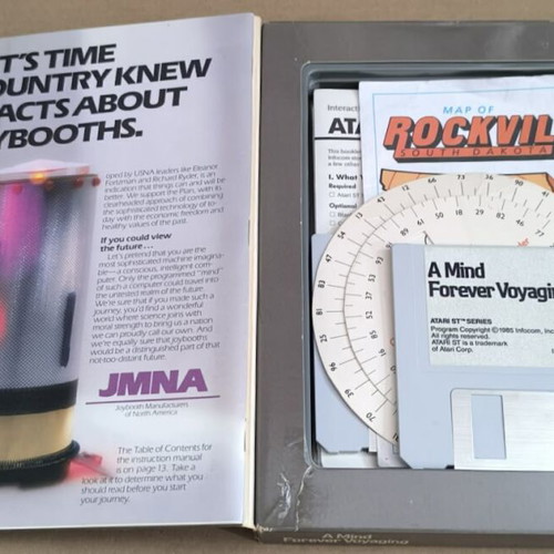 A Mind Forever Voyaging used, Infocom, Atari ST