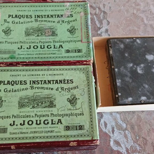 Γυάλινα αρνητικά μεταχειρισμένα, πακέτο 10, έτος 1908 με φωτογραφία Παναγίας Τήνου