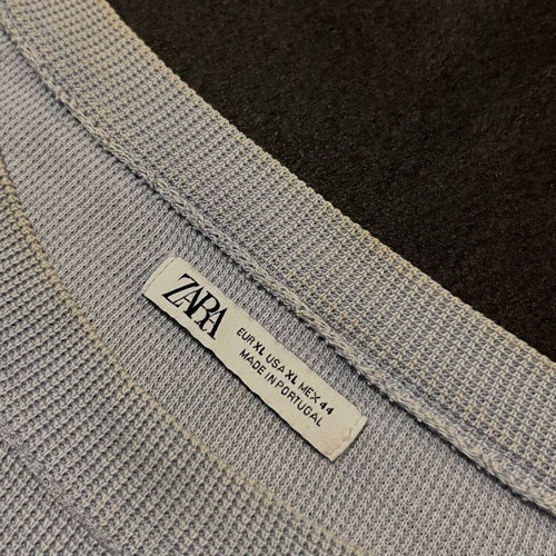 Zara T-shirt, blue and orange, XL
