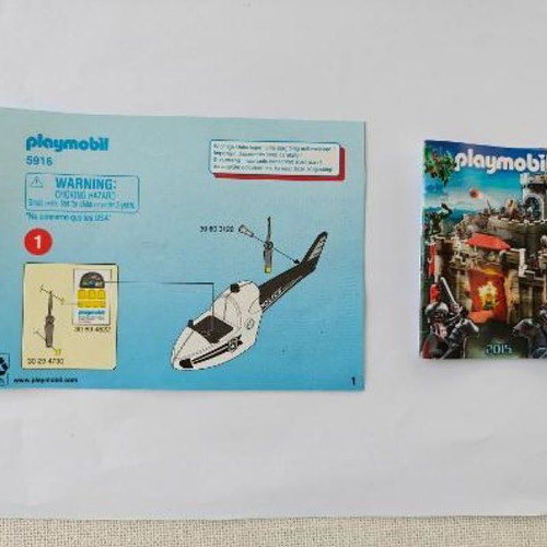 Playmobil 5916 Police Single-Seat Helicopter like new