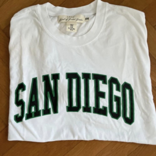 Logg H&M short sleeve t-shirt size M like new, white unisex