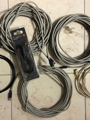Firewire 1394 and E-SATA cables used, various lengths