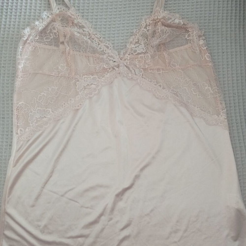 Light pink Lingerie top satin with lace Large Rossoporpora