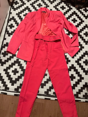 Shein fuchsia set pants and jacket XS like new