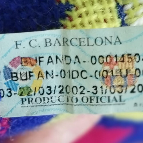 Κασκόλ Barcelona μεταχειρισμένο, γνήσιο αυθεντικό