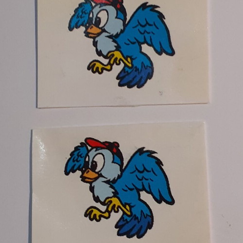 The Woods Family stickers used, pack of 17, vintage 25 years old