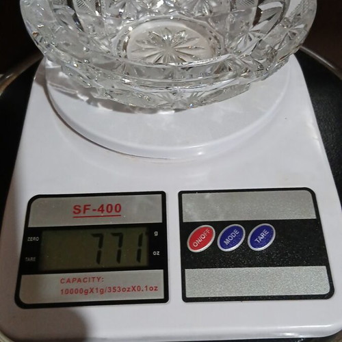 Vintage Bohemia Crystal Ashtray lead crystal 24% like new