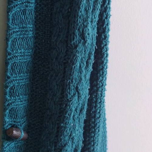 H&M wool cardigan like new, blue, small-medium