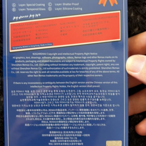 Tempered glass 15 Pro Max new