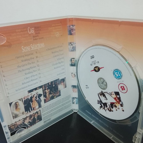 Four Weddings and a Funeral DVD used with Greek subtitles