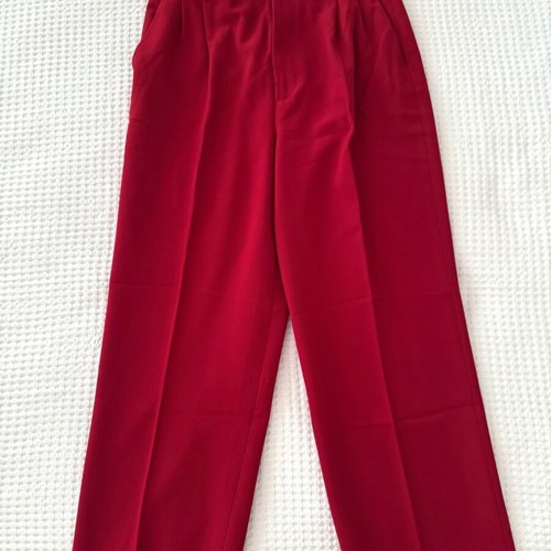 Zara fabric pants red size Medium like new