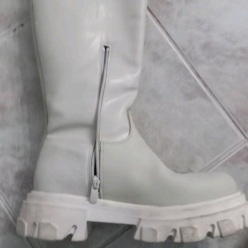 Women's boots used, white, size 37