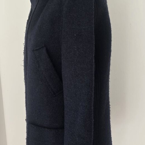 Montgomery coat used, 52% wool, blue, size M