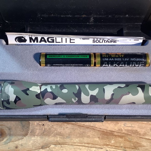 Maglite Mini flashlight used camouflage