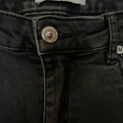 Skinny flare jeans Zara Large 40 EU like new, grey-black