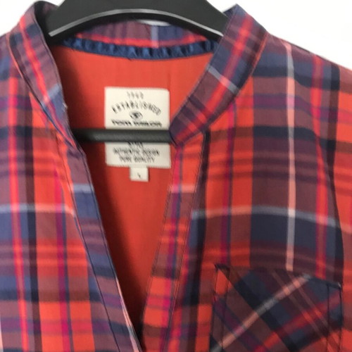 Tom Tailor long checkered shirt like new, size M