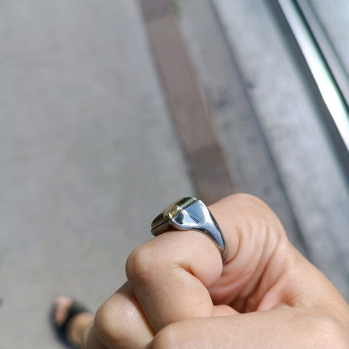 Gregio star ring used silver S925 with gold plating