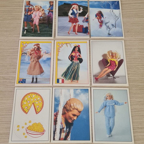 Barbie Style 1995 stickers like new, 21 pieces