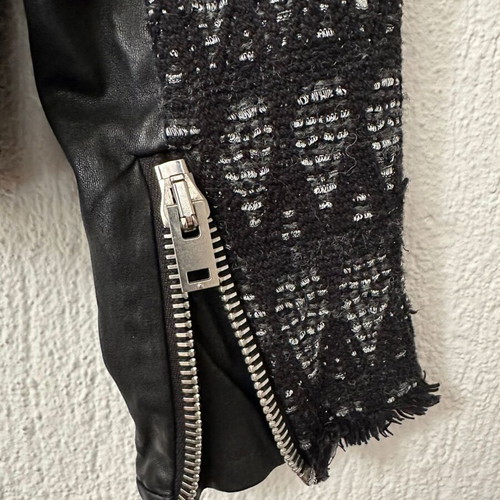 Iro Paris zip blazer like new, size XS, black and white