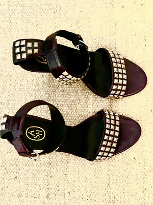 Ash Nirvana women's sandals like new, black and silver, size 39