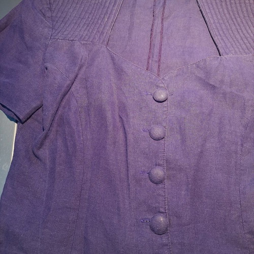 Linen blouse like new, purple, size L