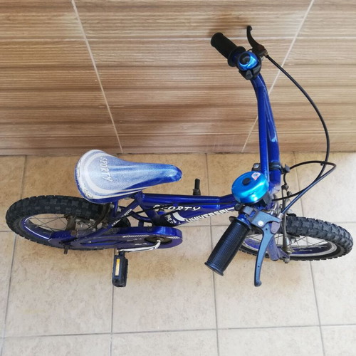 Universal Sporty Kids Bicycle used, 14-inch wheels, blue