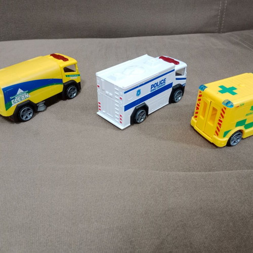 Teamsterz toy cars used, set of 3, length ~11 cm