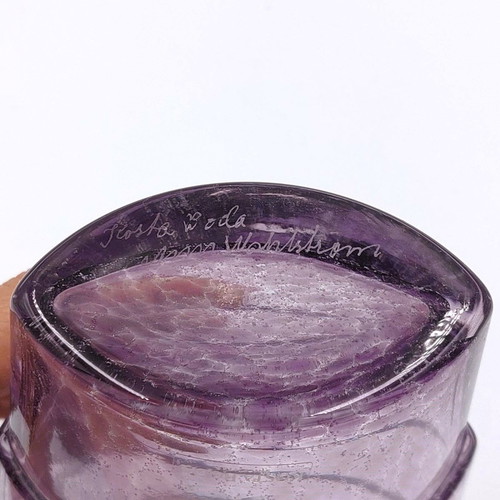 Kosta Boda purple vase used