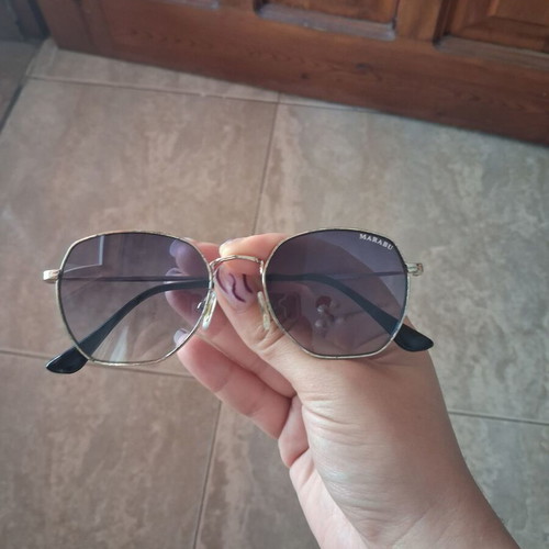 Sunglasses used, gold and blue unisex