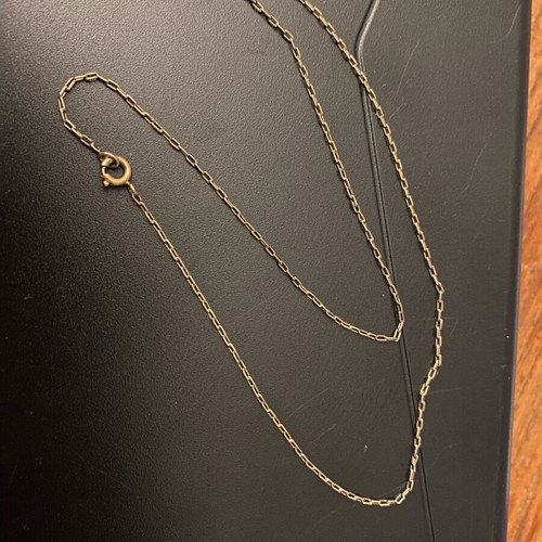 Gold necklace chain 36 cm 7 carat used