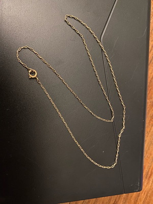 Gold necklace chain 36 cm 7 carat used