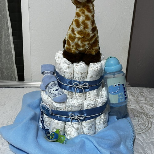 Diaper cake gift new, ideal for newborns and baby shower