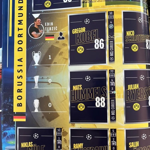 Topps Champion League 2023/24 Sticker Album new with 6 stickers