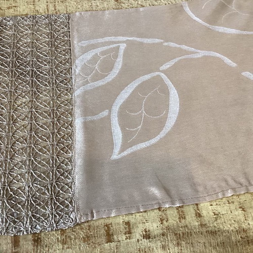 Table runner handmade with fabric composition, new