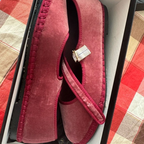 Flabelus Theresa Mary Jane ballet flats like new, cotton velvet, size 37.5