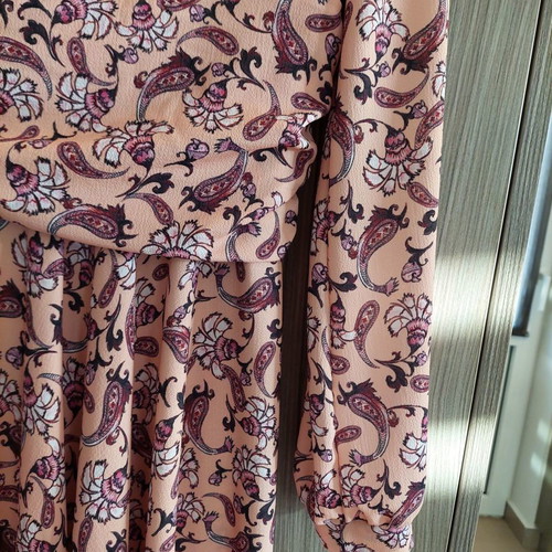 Diamond creations dress used, maxi with burrow pattern, size S